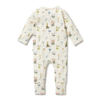 Organic Zipsuit with Feet - Petit Garden