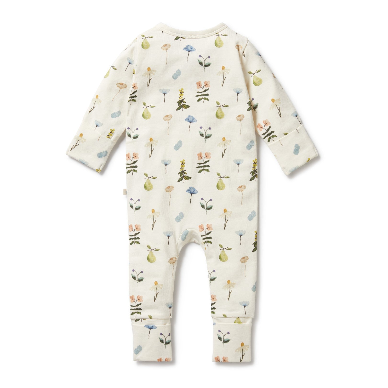 Organic Zipsuit with Feet - Petit Garden