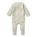 Organic Zipsuit with Feet - Tinker Floral