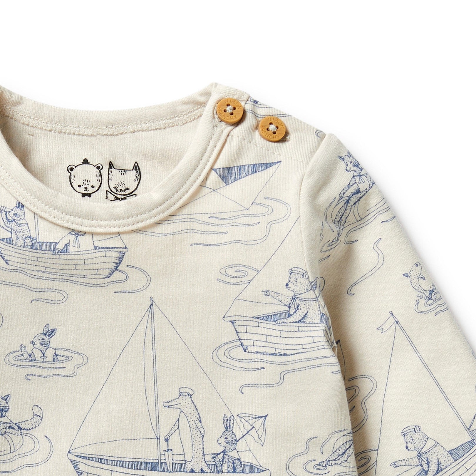 Organic Bodysuit - Sail Away