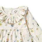 Organic Ruffle Dress - Petit Garden