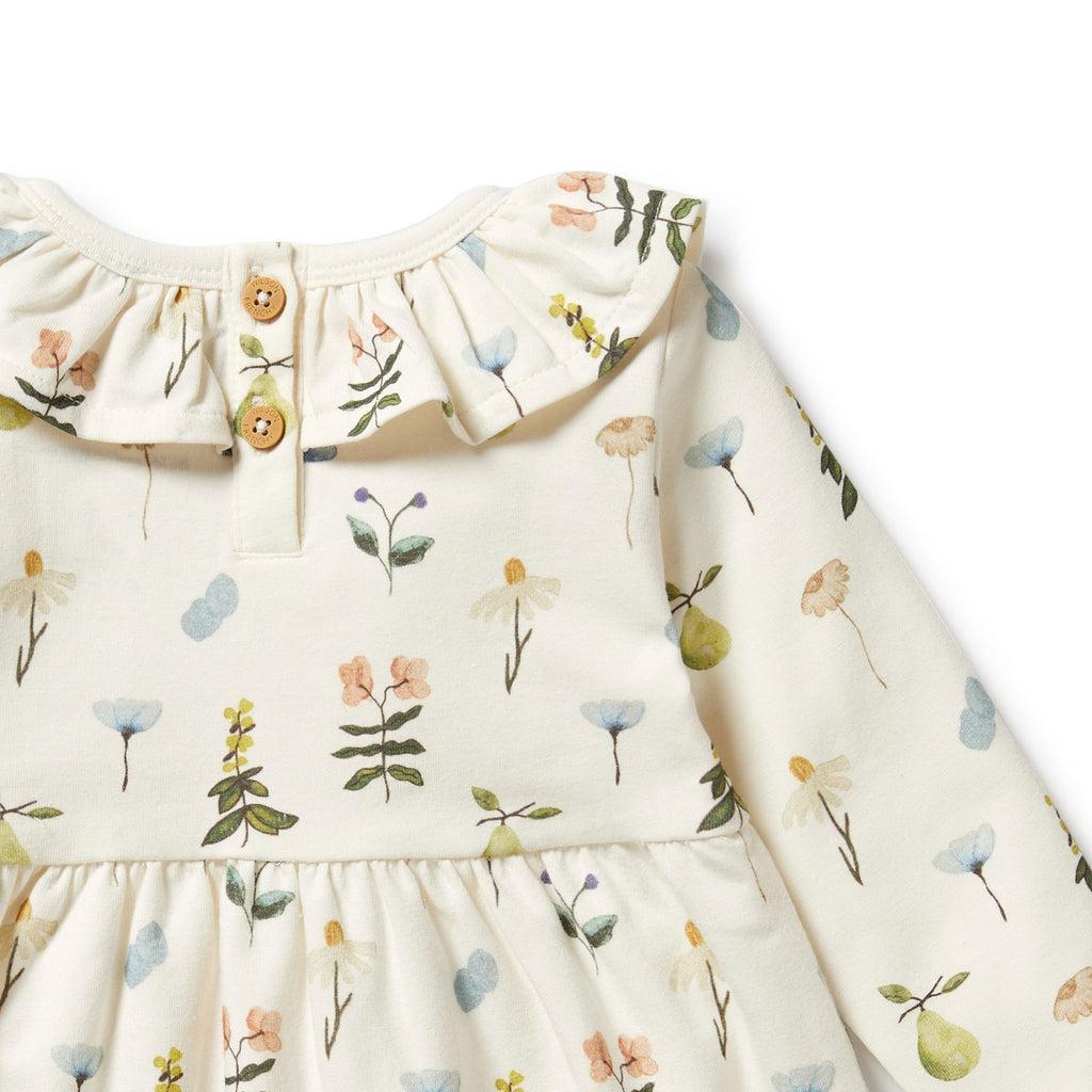 Organic Ruffle Dress - Petit Garden