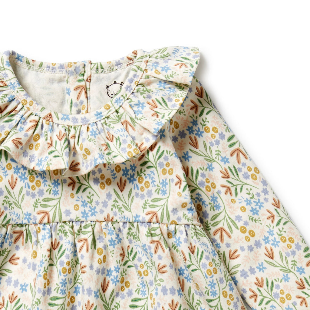 Organic Ruffle Dress - Tinker Floral