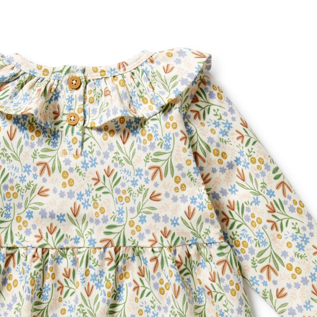 Organic Ruffle Dress - Tinker Floral