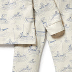 Organic Long Sleeved Pyjamas - Sail Away