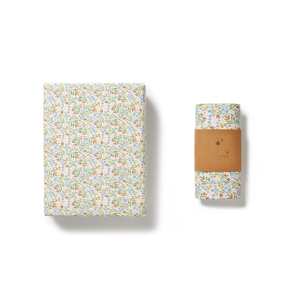 Organic Bassinet Sheet - Tinker Floral