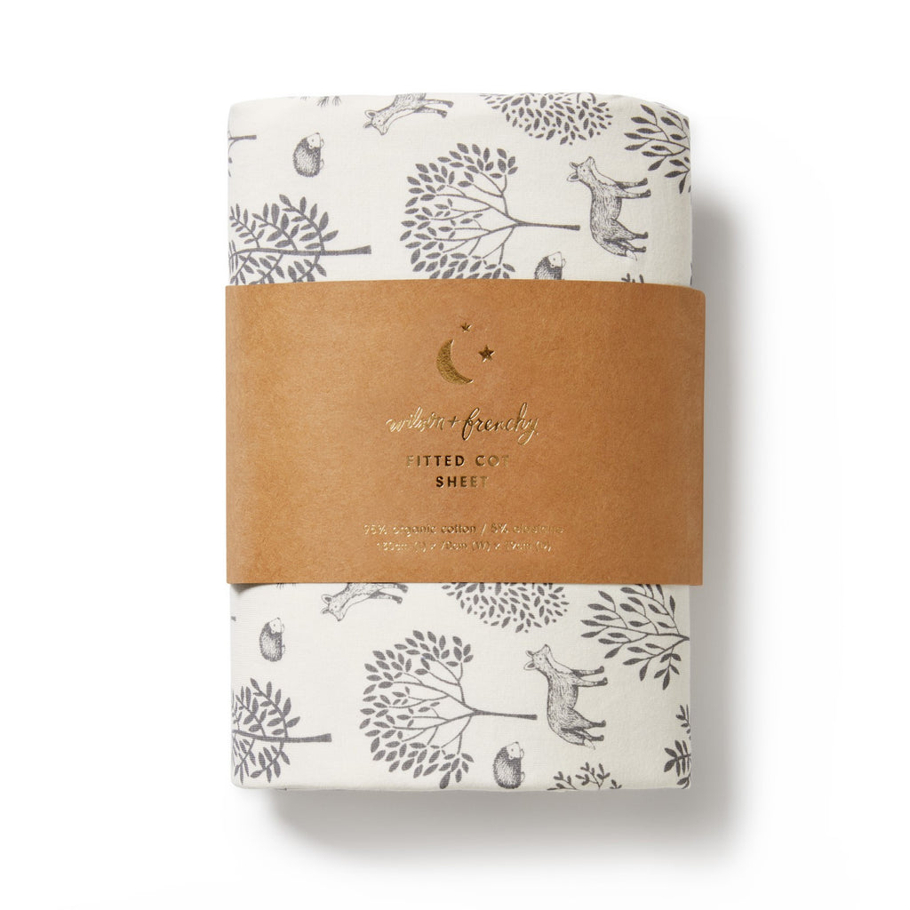 Organic Cot Sheet - Woodland