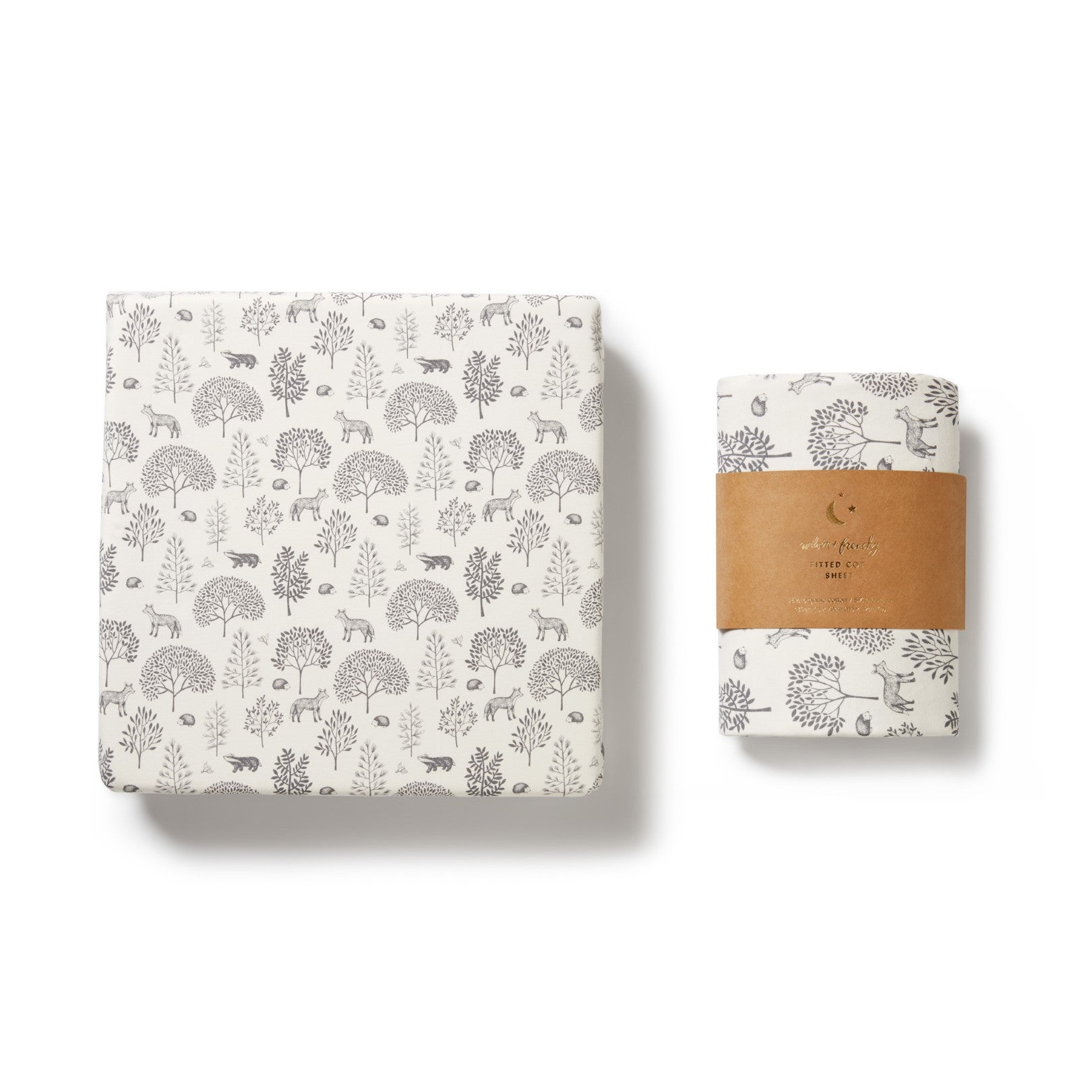 Organic Cot Sheet - Woodland