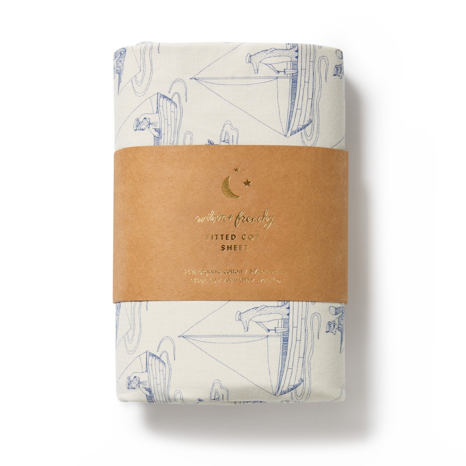 Organic Bassinet Sheet - Sail Away