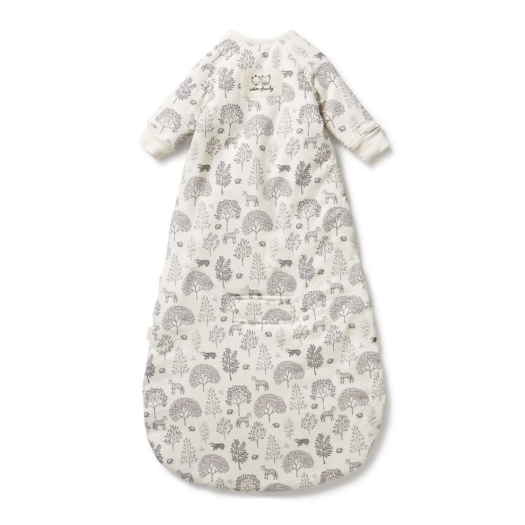 Organic Long Sleeved Sleeping Bag - Woodland