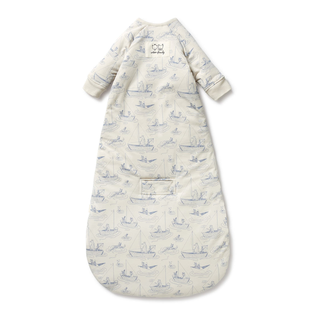 Organic Long Sleeved Sleeping Bag - Sail Away