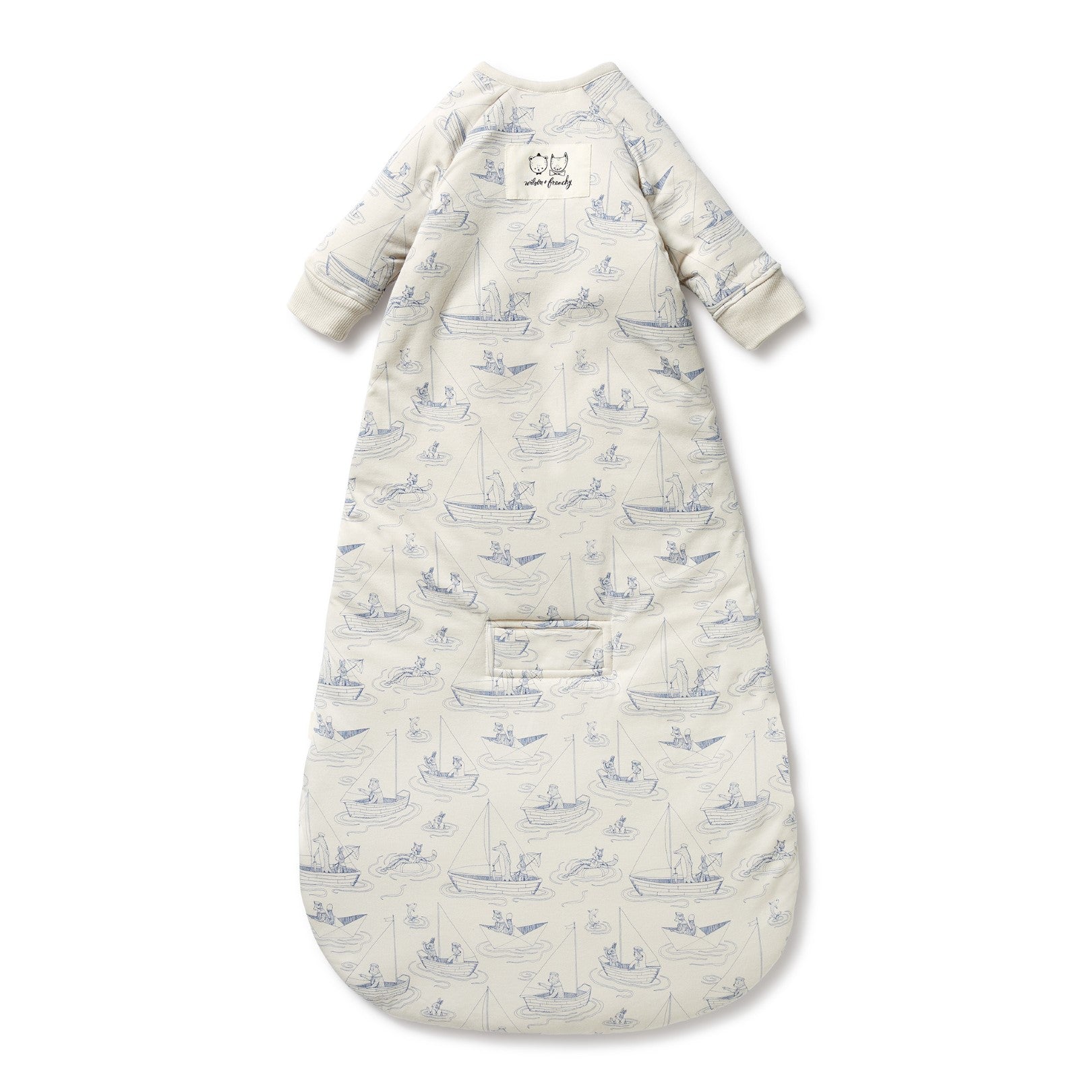 Organic Long Sleeved Sleeping Bag - Sail Away