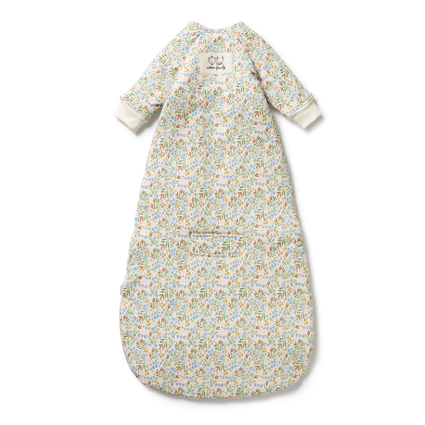 Organic Long Sleeved Sleeping Bag - Tinker Floral