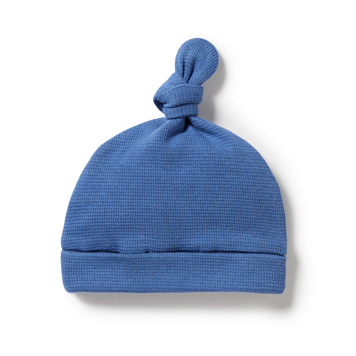 Wilson and Frenchy Organic Waffle Knot Hat - Brilliant Blue