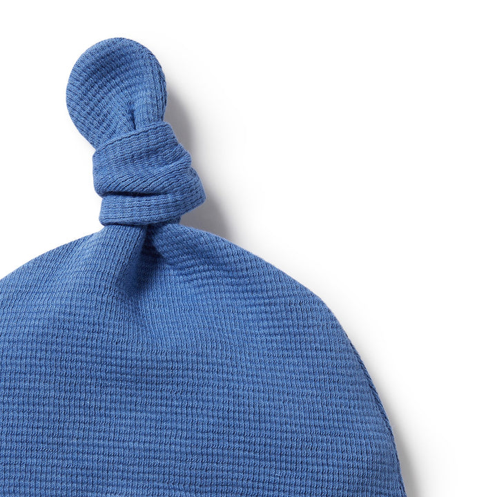 Wilson and Frenchy Organic Waffle Knot Hat - Brilliant Blue