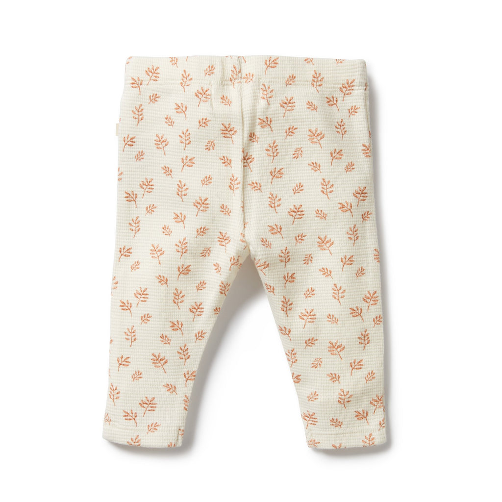 Organic Waffle Legging - Winter Bloom