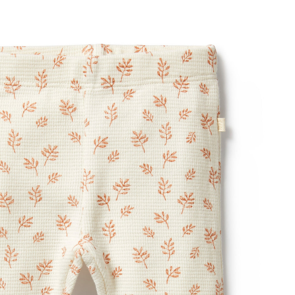 Organic Waffle Legging - Winter Bloom