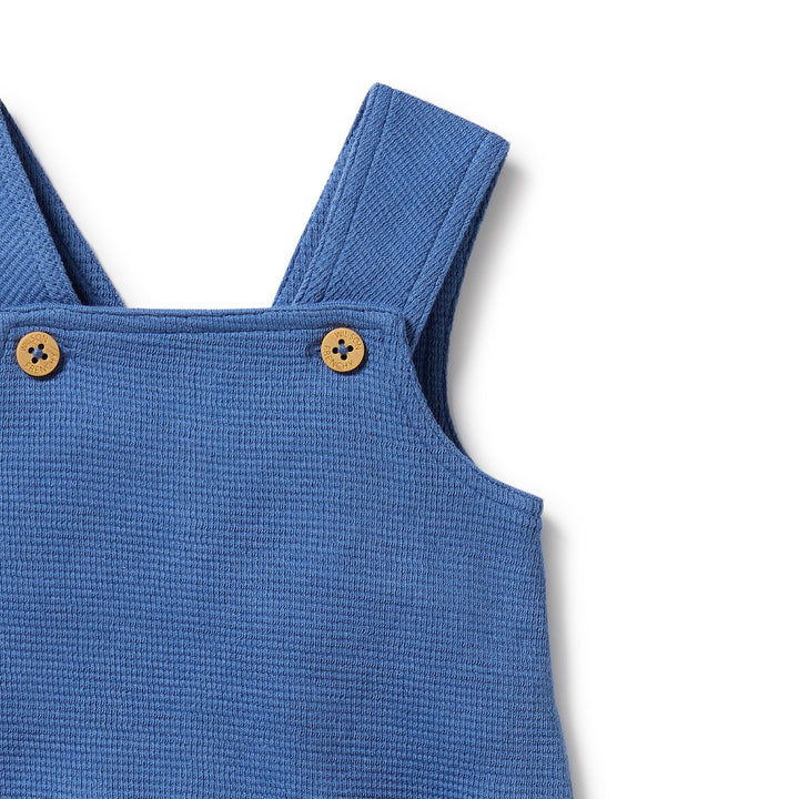 Wilson and Frenchy Organic Waffle Overall - Brilliant Blue