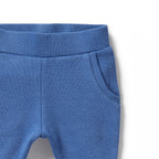 Organic Waffle Pant - Brilliant Blue