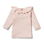 Organic Ruffle Top - Pink