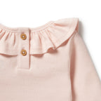 Organic Ruffle Top - Pink