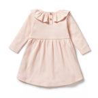 Organic Ruffle Dress - Pink
