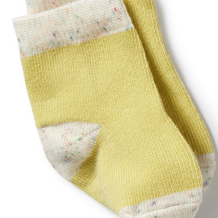 Wilson and Frenchy Organic 3 Pack Baby Socks - Endive, Bluebell, Blue