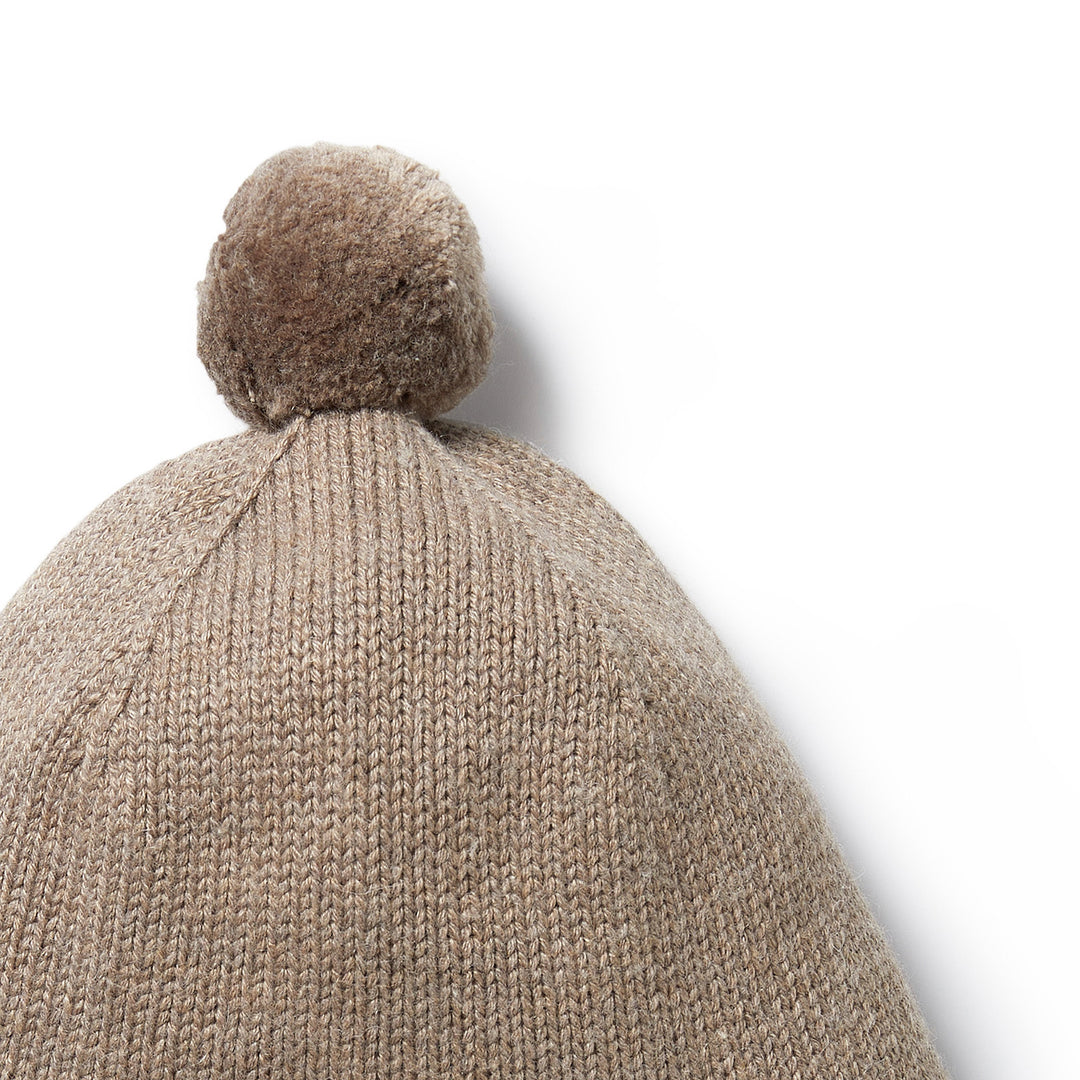 Wilson and Frenchy Knitted Bonnet - Walnut