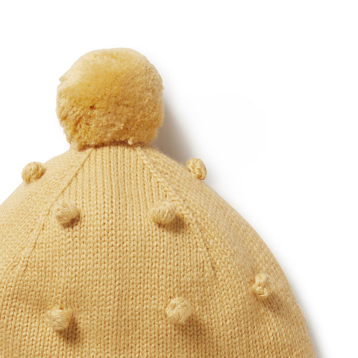 Wilson and Frenchy Knitted Bauble Bonnet - Dijon