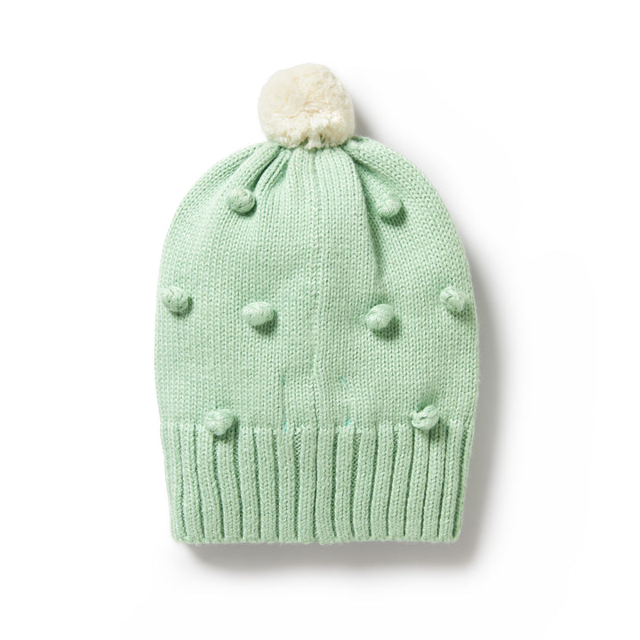 Wilson and Frenchy Knitted Bauble Hat - Mint Green