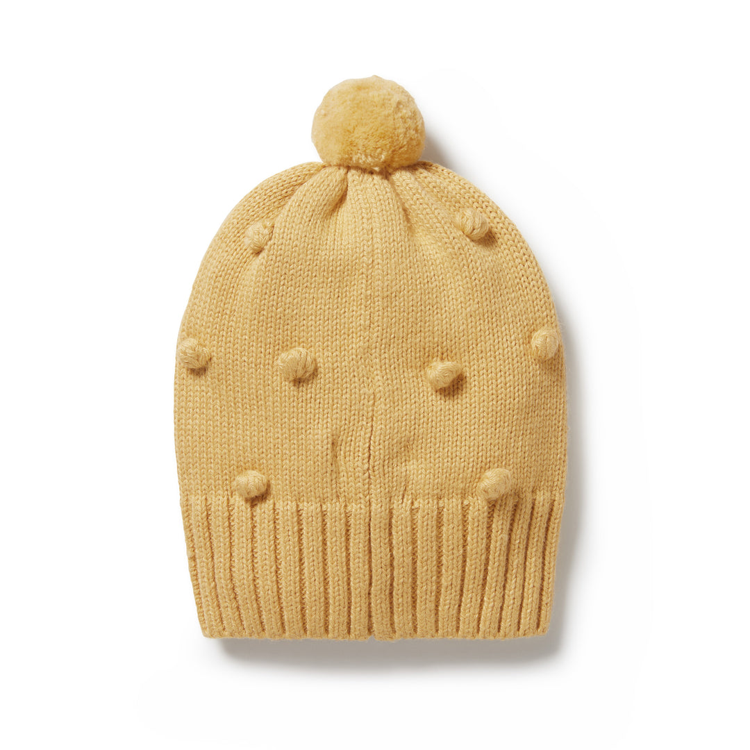 Wilson and Frenchy Knitted Bauble Hat - Dijon