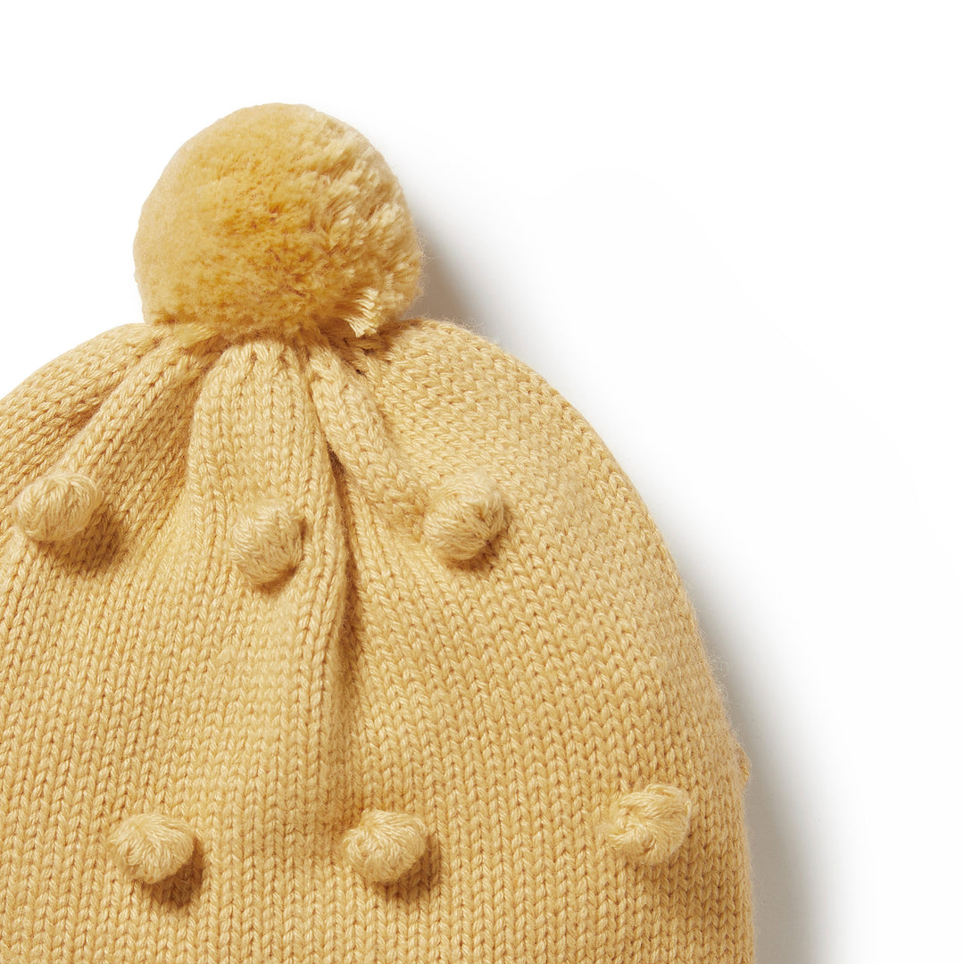 Wilson and Frenchy Knitted Bauble Hat - Dijon