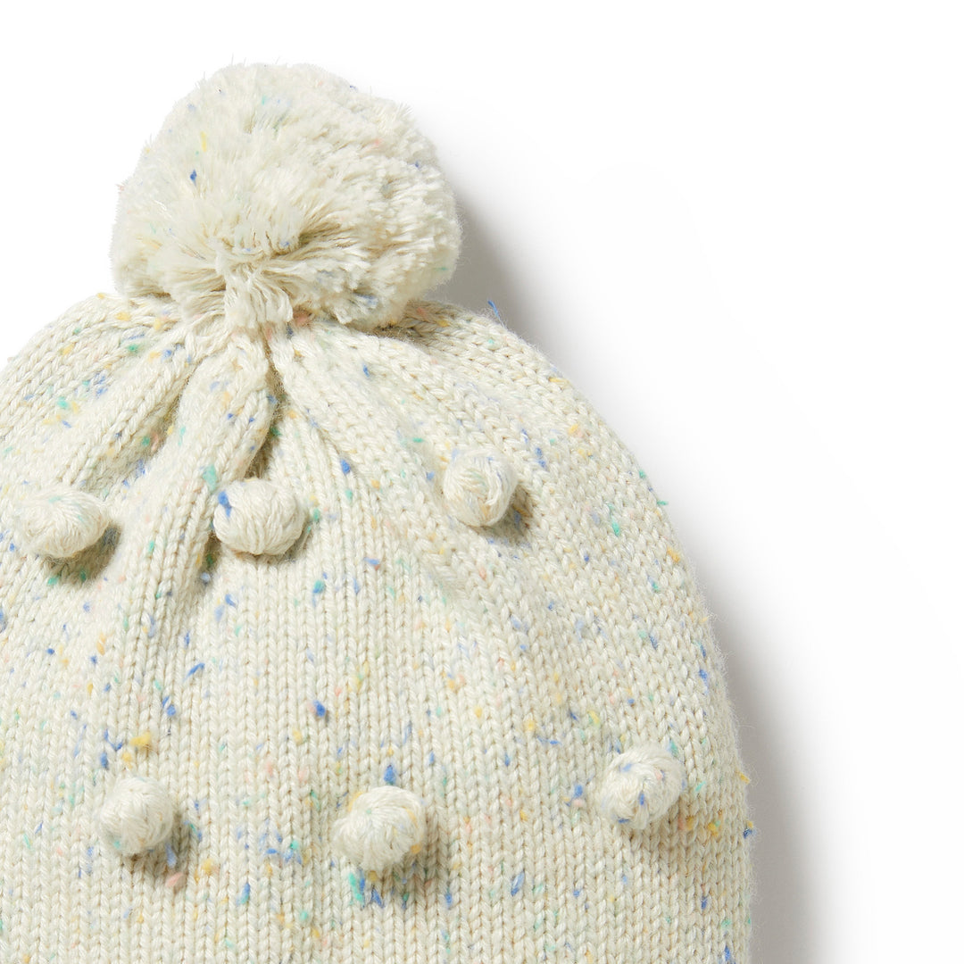 Wilson and Frenchy Knitted Bauble Hat - Dew Fleck