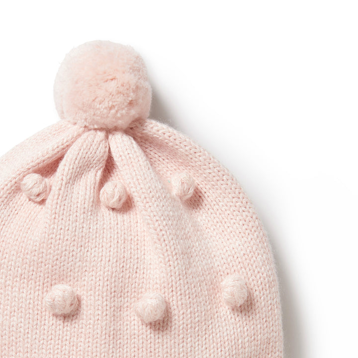 Wilson and Frenchy Knitted Bauble Hat - Pink