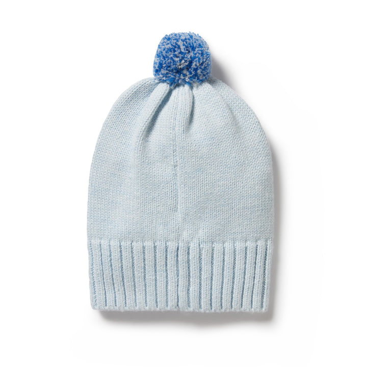 Wilson and Frenchy Knitted Hat - Bluebell Fleck