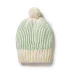 Wilson and Frenchy Knitted Ribbed Hat - Mint Green
