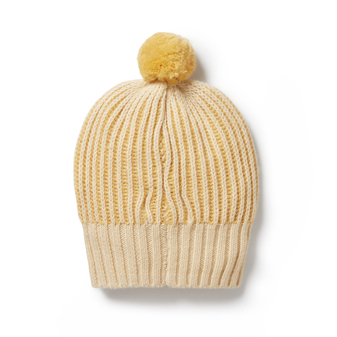 Wilson and Frenchy Knitted Ribbed Hat - Dijon
