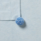 Knitted Blanket - Bluebell Fleck