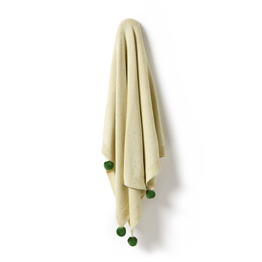 Knitted Blanket - Cactus Fleck