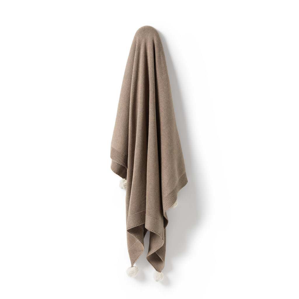 Knitted Blanket - Walnut