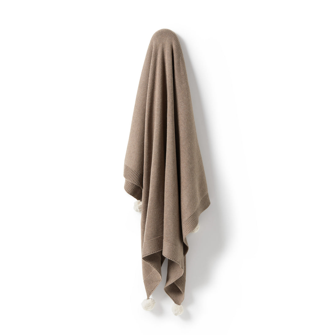 Wilson and Frenchy Knitted Blanket - Walnut
