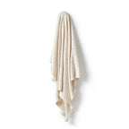 Knitted Pointelle Blanket - Ecru