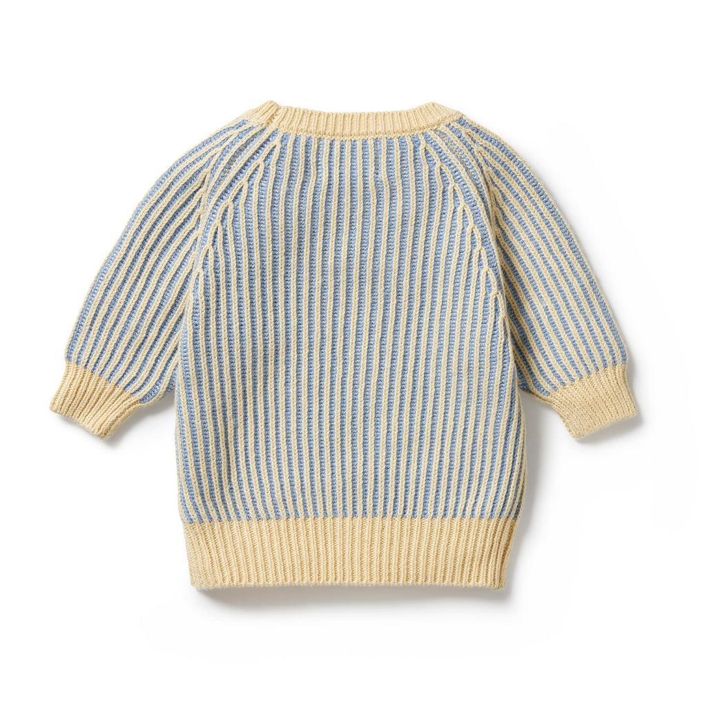 Knitted Ribbed Jumper - Dew