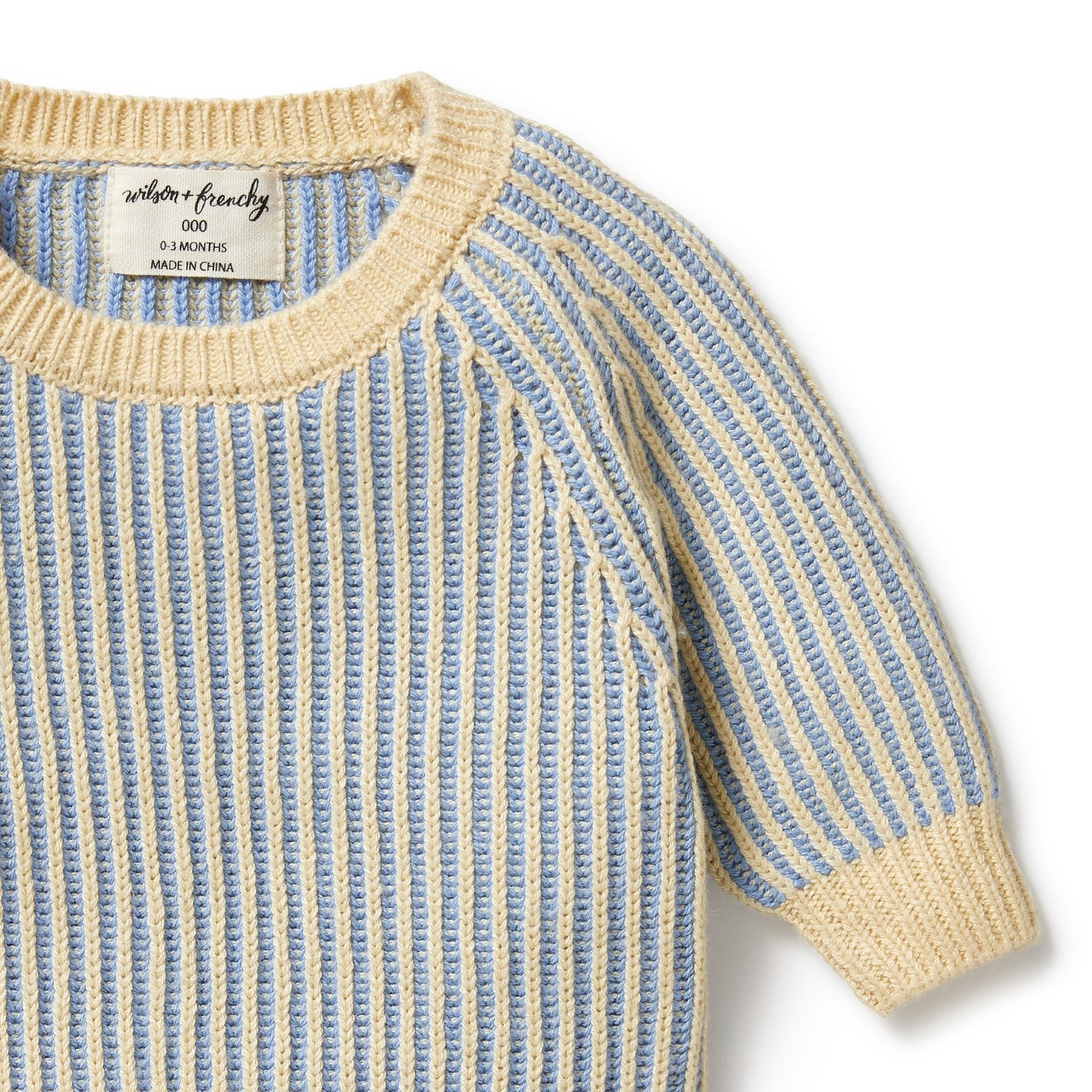 Knitted Ribbed Jumper - Dew