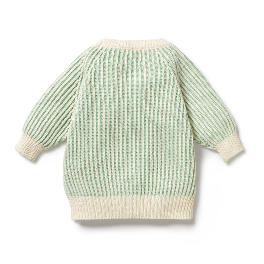 Knitted Ribbed Jumper - Mint Green