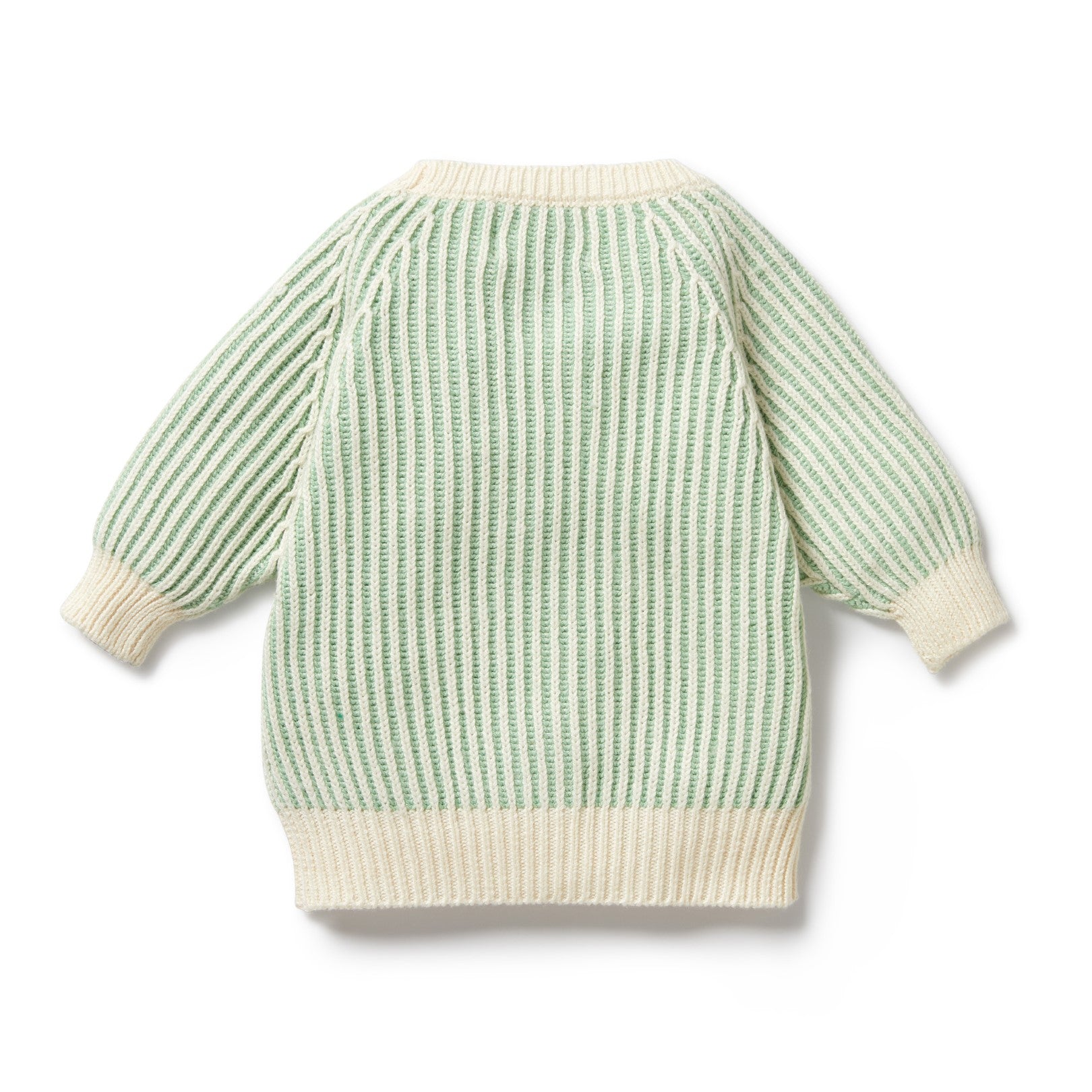 Knitted Ribbed Jumper - Mint Green