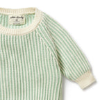Knitted Ribbed Jumper - Mint Green