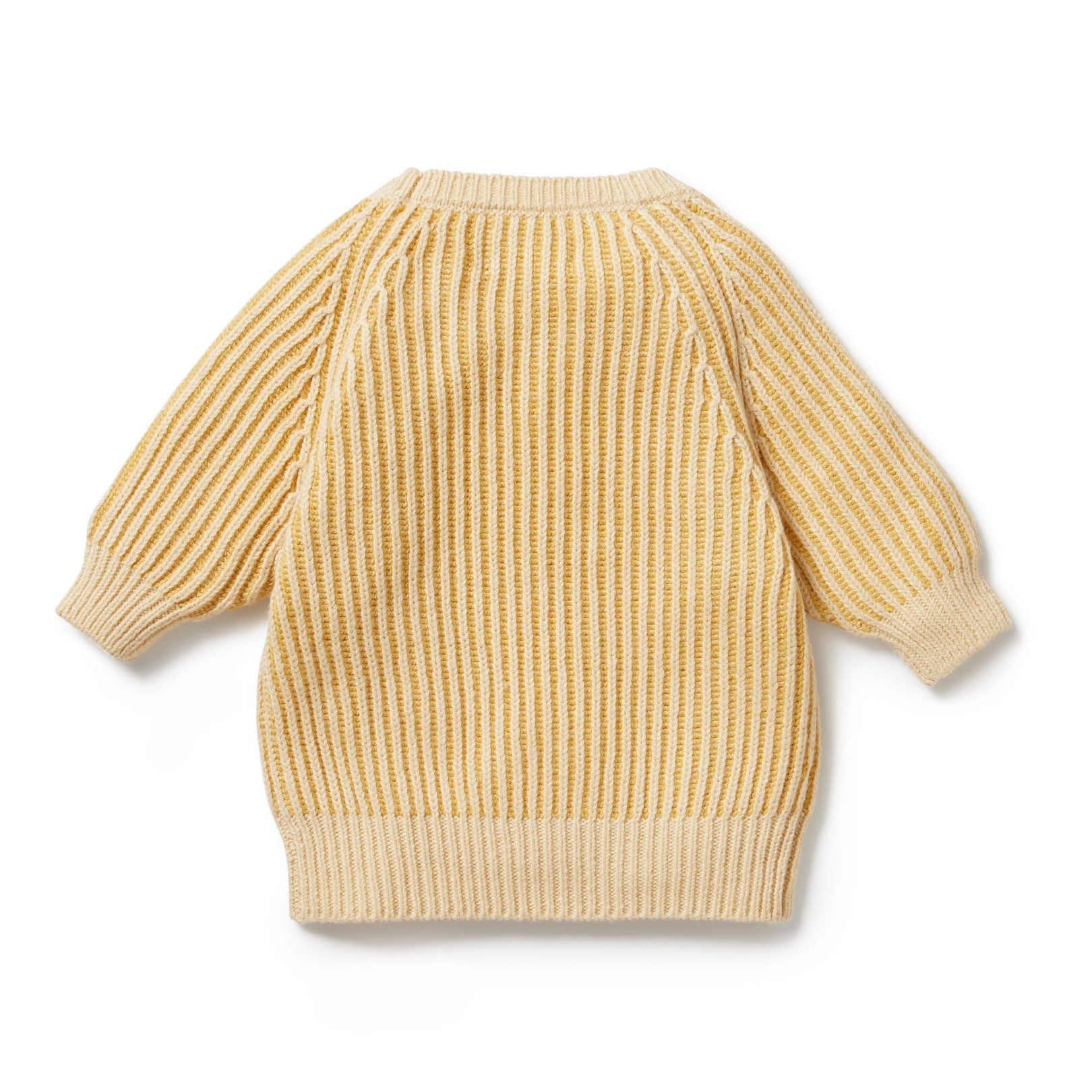 Knitted Ribbed Jumper - Dijon