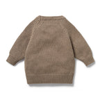 Knitted Pocket Jumper - Walnut