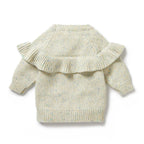 Knitted Ruffle Jumper - Dew Fleck